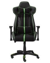 Gaming Chair, Black/Green