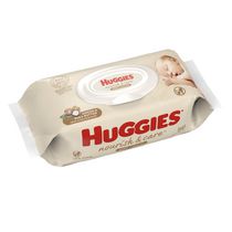 Lingettes pour bébés parfumées Nourish & Care de Huggies, Cacao et beurre de karité, 1 emballage à couvercle rabattable, 56 lingettes par emballage
