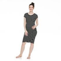 Robe avec côtés ruchés Paisley Sky Maternité
