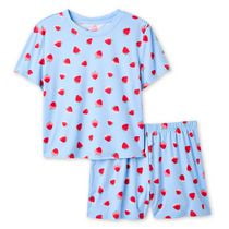 No Boundaries Women's Two Piece Short Pajama Set