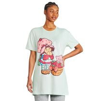 Chemise de nuit à imprimé graphique Fraisinette pour femmes