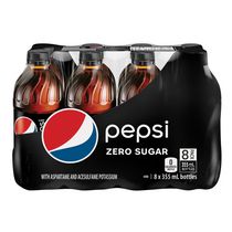 Pepsi Zero Sugar cola, 355 mL Bottles, 8 Pack | Walmart Canada