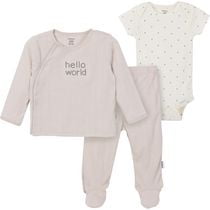Gerber Childrenswear - Ensemble Onesie + Chemise + Pantalon