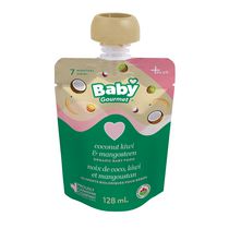 Baby Gourmet Noix de coco, kiwi et mangoustan avec quinoa aliments biologiques pour bebes Plus