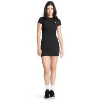 AIRWALK WOMENS RIBBED STRIPE DRESS IN MAGENTA