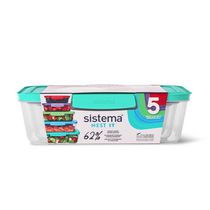 Sistema Nest It Food Storage Containers with Lids, 5-Pack