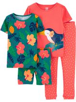 Pyjama 4 pièces pour Bébé Fille Coton de  Child of Mine made by Carter’s – Toucan