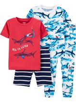 Child of Mine made by Carter's Toddler Boys' 4-piece Pyjama - Shark