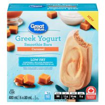 Barres smoothies au yogourt grec et au caramel Great Value