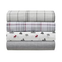 Canadiana 4 Piece Ultra Soft Cotton Sheet Set, D, Q, K