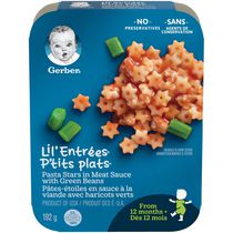 Gerber P Tits Plats Md Pates Etoiles Sauce Viande Avec Haricots 192 G Walmart Canada