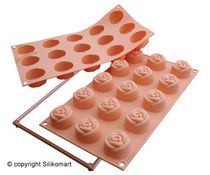 Silikomart Moule silicone platine à gâteau mini-roses