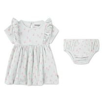 Ensemble 2 pièces Robe en Jacquard Froncé pour Bébé Fille Huggies Happy Hugs