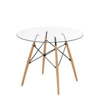Heavenly Collection Eiffel Glass Dining Table