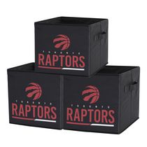 Bacs de rangement pliables des Toronto Raptors de la LNH (ensemble de 3)