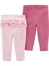 Emballage de 2 Fille pantalons Child of Mine made by Carter’s - Rose