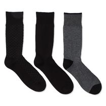 George Men's Dress Crew Socks 3-Pack