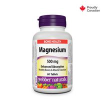 Webber Naturals Magnésium, Absorption accrue, 500 mg