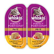 Whiskas Perfect Portions Chicken & Tuna Entrée Paté Wet Cat Food