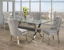 Ambassador 5-Piece Dining Set, Grey