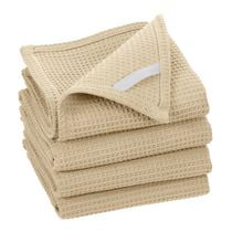 Linges de cuisine en coton gaufré Fabstyles Broadway, chiffons de lavage polyvalents à séchage rapide et absorbants, design gaufré, 28" X 18"