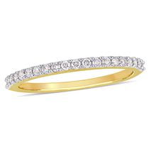 Miabella 1/5 Carat T.W. Diamond 10 K Yellow Gold Anniversary Band