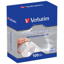 Verbatim - Paquet de 100 pochettes pour CD et DVD (49976)