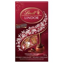 Truffes LINDOR double chocolat de Lindt – Sachet (150 g)