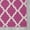 Hot Pink / White, variant on Ottomanson Glamour Collection Non-Slip Rubberback Moroccan Trellis Design Indoor Area Runner Rug