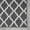 Gray / White, variant on Ottomanson Glamour Collection Non-Slip Rubberback Moroccan Trellis Design Indoor Area Runner Rug