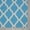 Blue / White, variant on Ottomanson Glamour Collection Non-Slip Rubberback Moroccan Trellis Design Indoor Area Runner Rug