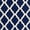 Navy Blue / White, variant on Ottomanson Glamour Collection Non-Slip Rubberback Moroccan Trellis Design Indoor Area Runner Rug