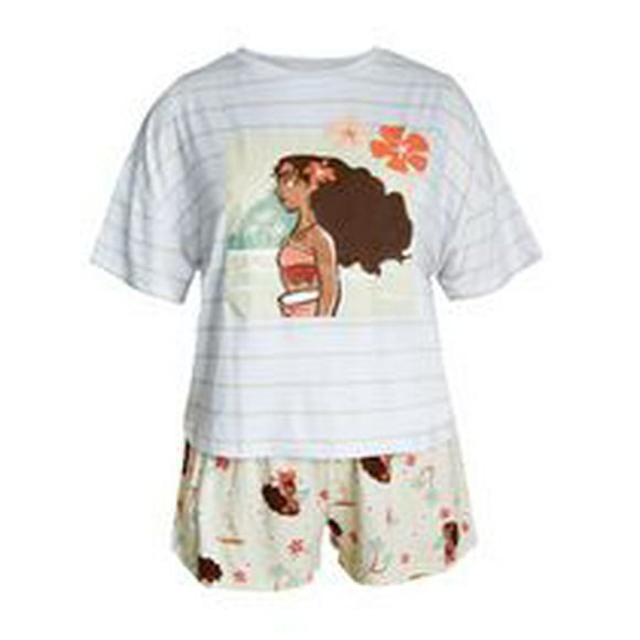 Disney Moana Knit Sleep 2 Piece PJ set - Adults 