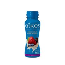Oikos Yogourt Grec à boire, Baies des champs, Avoine et Grains, 9g de protéine