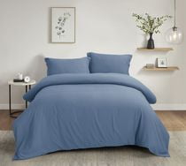 Ensemble de housse de couette unie ultradouce