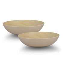 Bamboo Maple Pasta Salad Poke Bowl, 20 cm- 25 oz, Set of 2