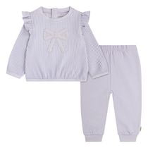Huggies Happy Hugs Infant Girl Flutter Sleeve Top and Pants 2-Piece Set