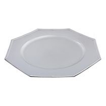 Charger Plate (Octagon) (Argent) (13" ) - Set of 6