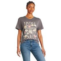 The Pink Closet Women's Vintage Soul Graphic T-Shirt