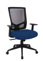 Camila Office Chair, Black/Blue