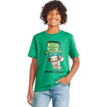 Minecraft Boys' Chicken Jockey Graphic T-Shirt
