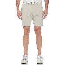PGA Tour Course Essentials Men's 8" Flat Front Short with Active Waistband & Media Pocket