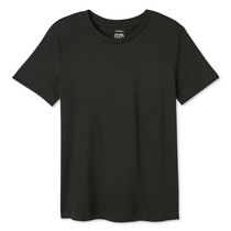 T-shirt à encolure ronde en coton George pour femmes