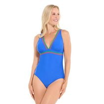 Krista 1PC V-Neck W/Zig Zag Ribbon Women's One Piece Swimsuit