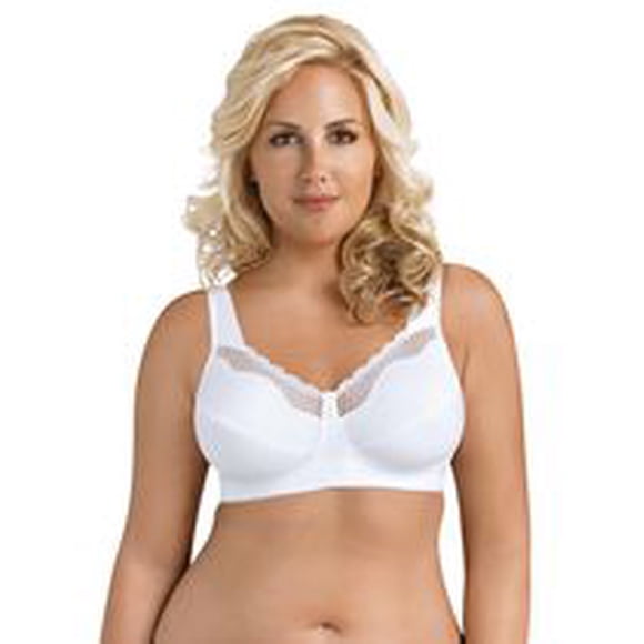 Exquisite Form #9600535 FULLY Cotton Soft Cup Full-Coverage Bra, Lace, Wire-Free