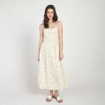 Bloom Girl, Smocked Embroidered Midi Dress, Sizes XS-XL