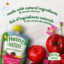 Heinz by Nature Organic Baby Food - Banana, Berry & Beet Purée ...