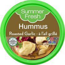 Summer Fresh Roasted Garlic Hummus