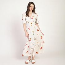 Bloom Girl, Short Sleeve Maxi Dress, Sizes XS-XL