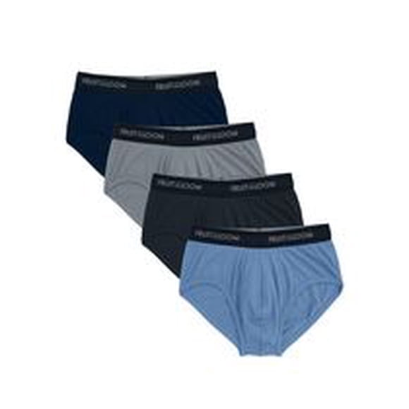 Men's Breathable Cotton-Mesh Brief Underwear, Assorted 4 Pack